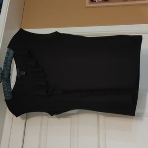 WHBM Black luxury tee tank